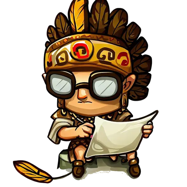 Maya Warrior Writing a Letter