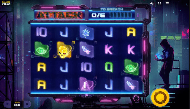 Cyber Attack Slot Basic Grid Layout