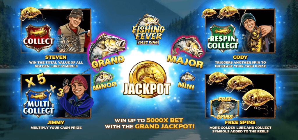 Fishing Fever Bass King Slot Start Up Screen