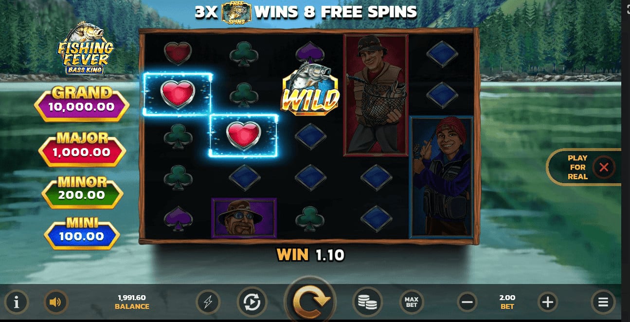 Fishing Fever Bass King free spins