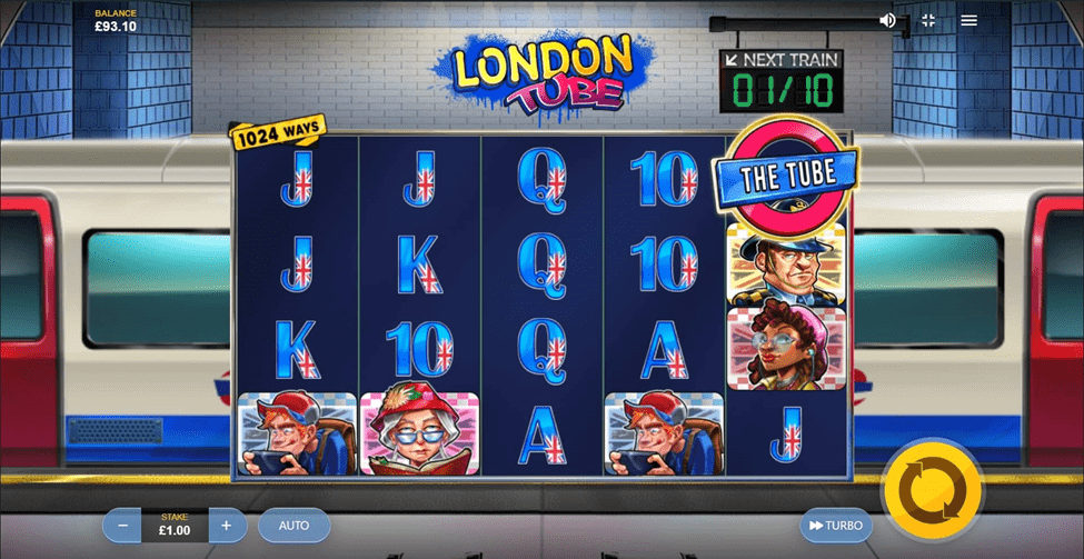London Tube Slot Layout