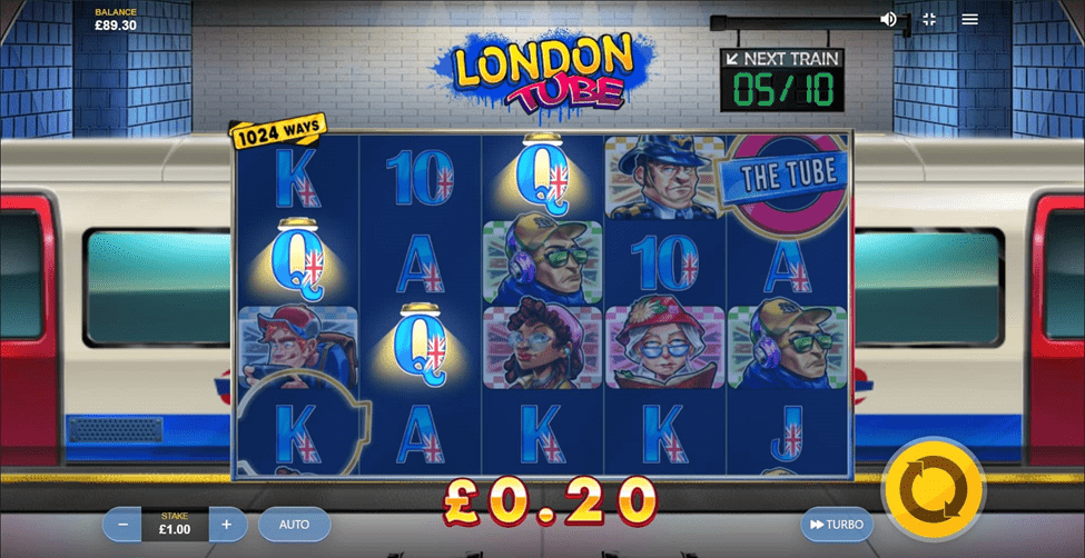 London Tube Slot Winning Payline