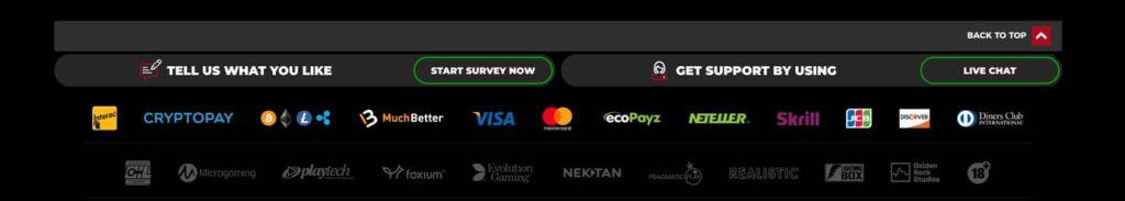 PowerPlay Casino Payment Options