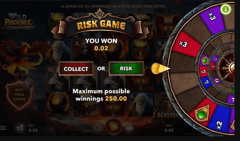 Wild Phoenix Rises Risk feature