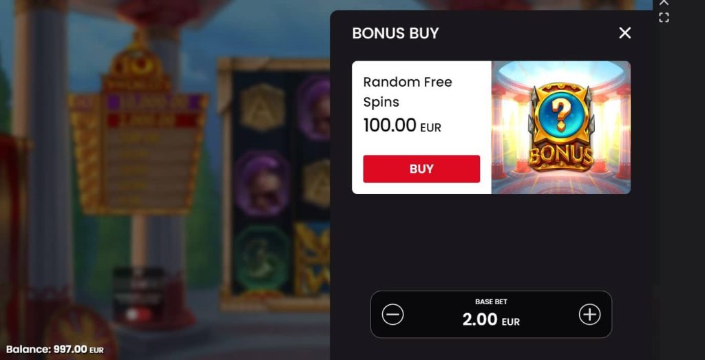 10 Swords slot bonus buy