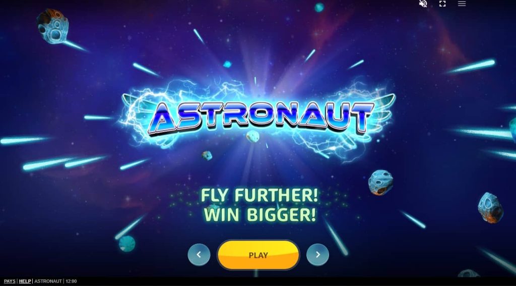Astronaut Slot home screen