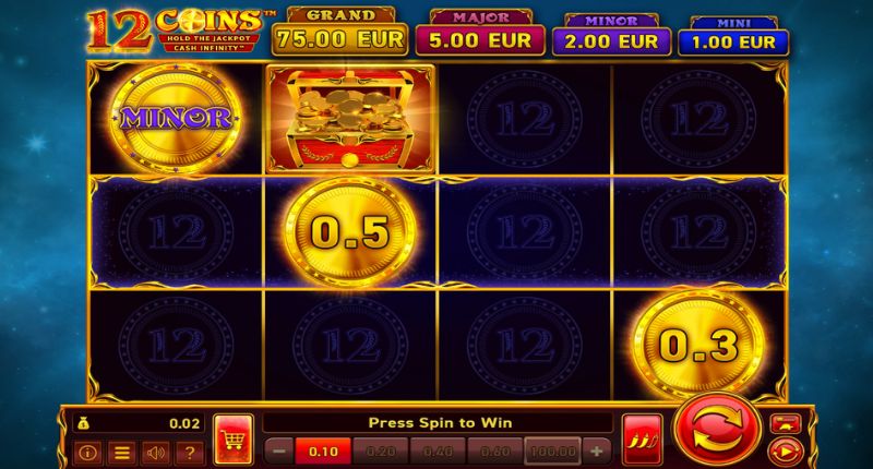 12 Coins Slot Basic Layout and Symbols