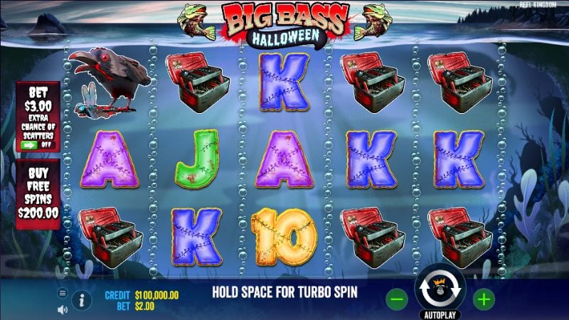 Big Bass Halloween Slot Basic Grid Layout and Symbols