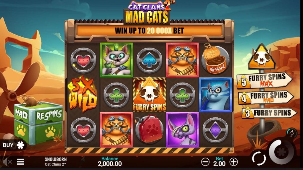 Cat Clans 2 Mad Cats Basic Grid Layout