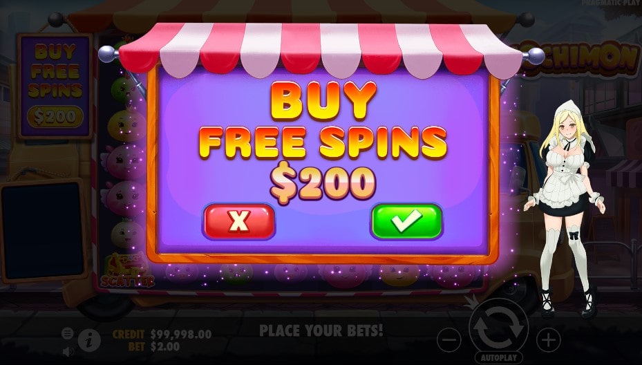 Mochimon slot buy free spins feature
