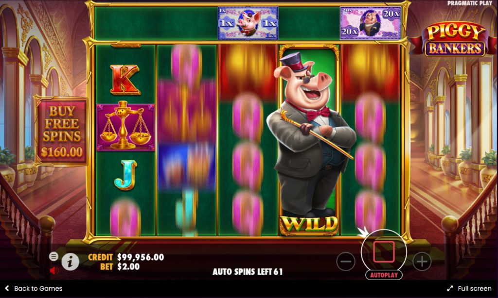 Piggy Bankers Slot Wild Respin Feature