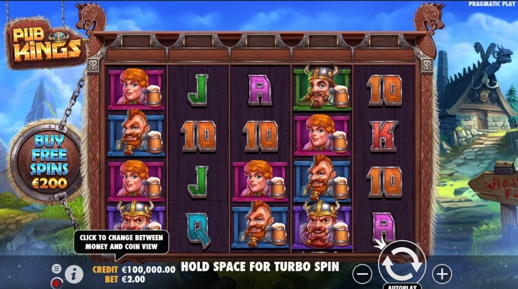 Pub Kings Slot Basic Grid Layout