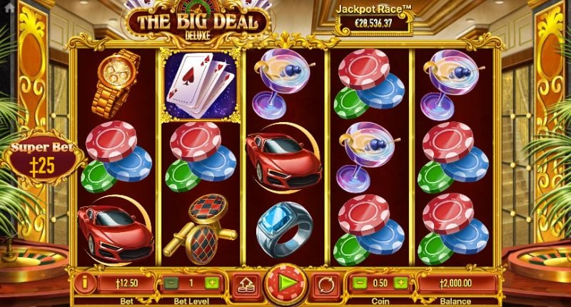 The Big Deal Deluxe Slot Basic Grid Layout