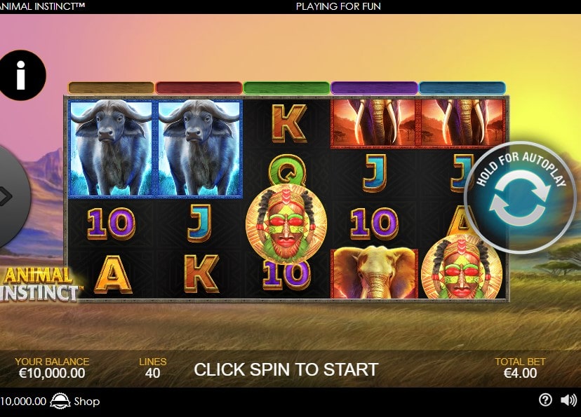 Animal Instinct Slot Basic Grid Layout