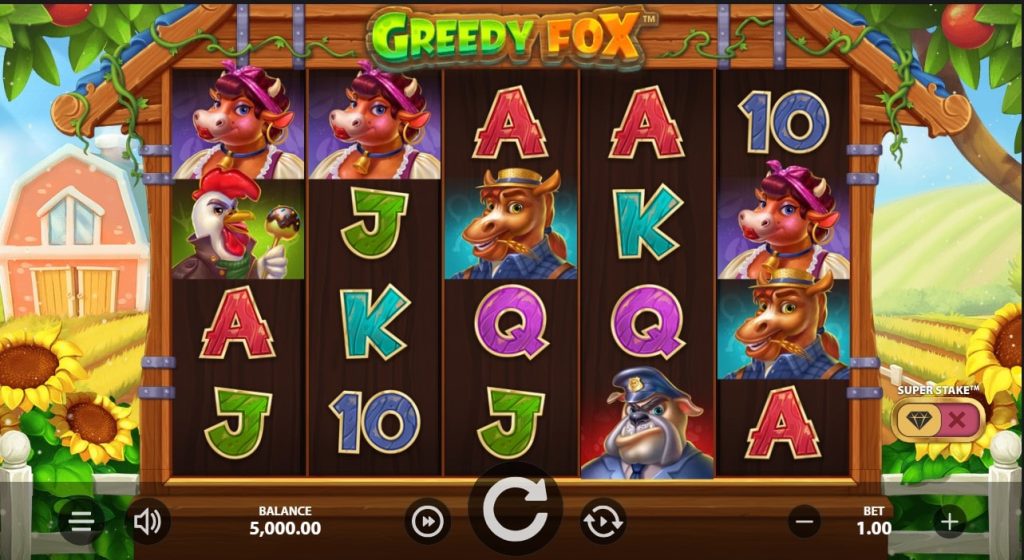 Greedy Fox Slot Basic Grid Layout and Symbols