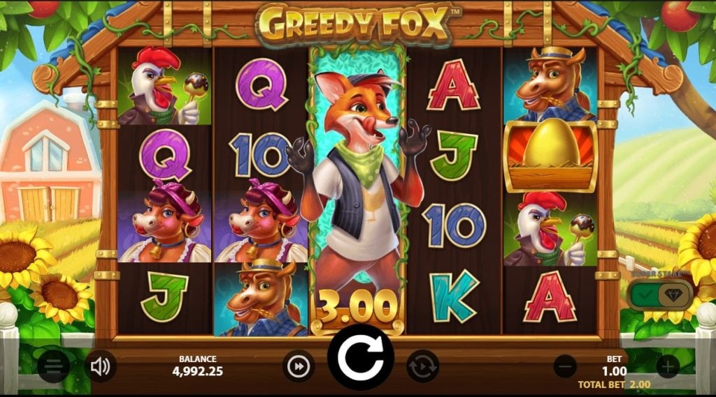 Greedy Fox Slot Egg Scatter Symbols