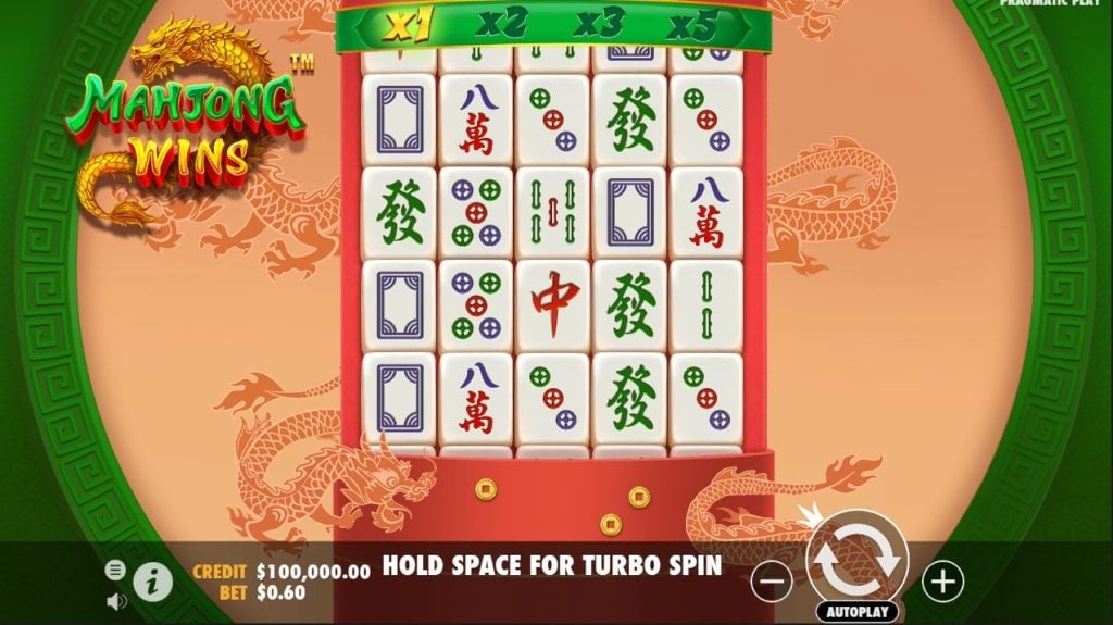 Mahjong Wins Slot Basic Grid Layout and Symbols