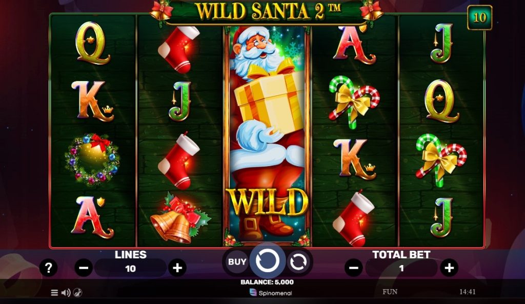 Wild Santa 2 Slot Basic Grid Layout & Symbols