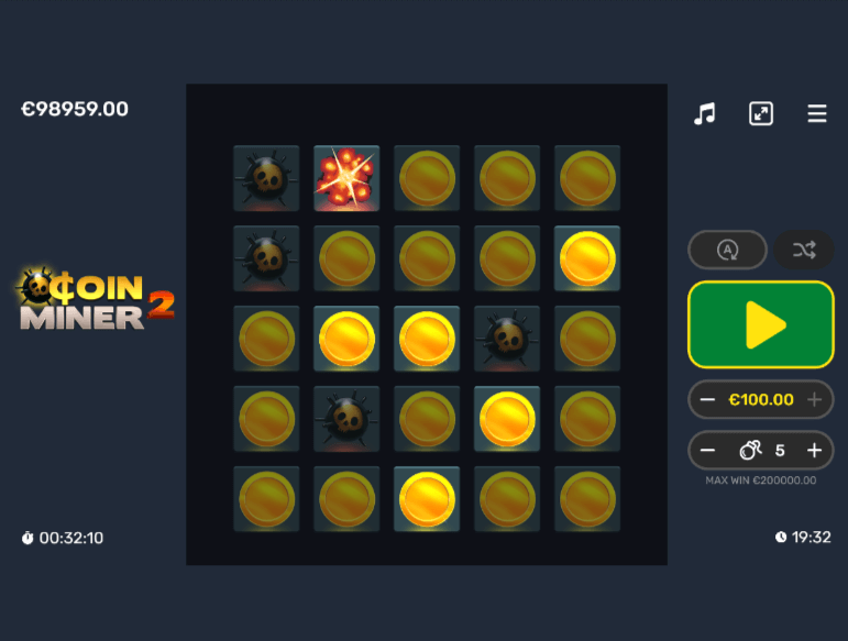 Coin Miner 2 Slot Game Over