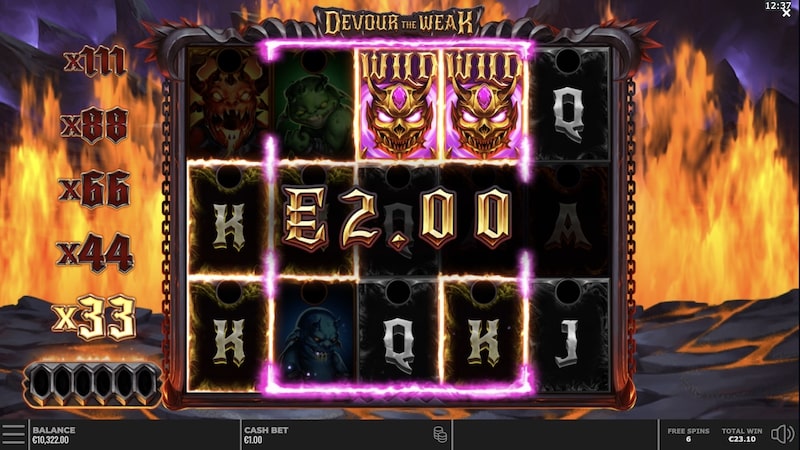 Devour the Weak Free Spins