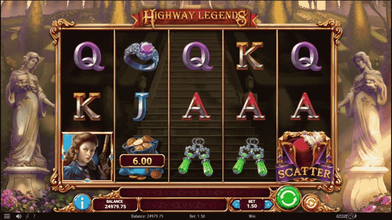 Highway Legends Slot Grid Layout and Symbols