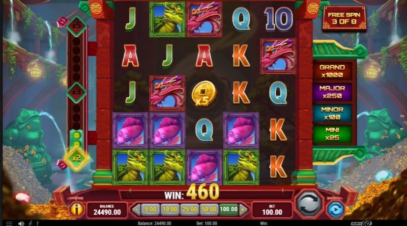 Temple of Prosperity Feature Free Spins