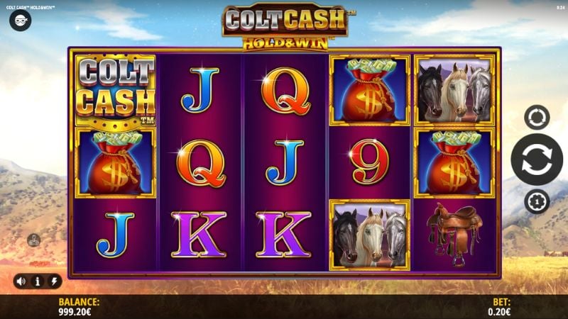 Colt Cash: Hold and Win grid and layout