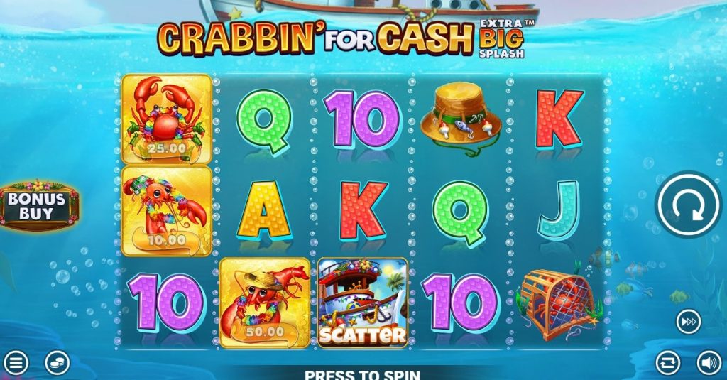 Crabbin for Cash Extra Big Splash scatter symbol 