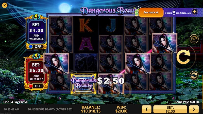 Dangerous Beauty (PowerBet) Main Game Image 