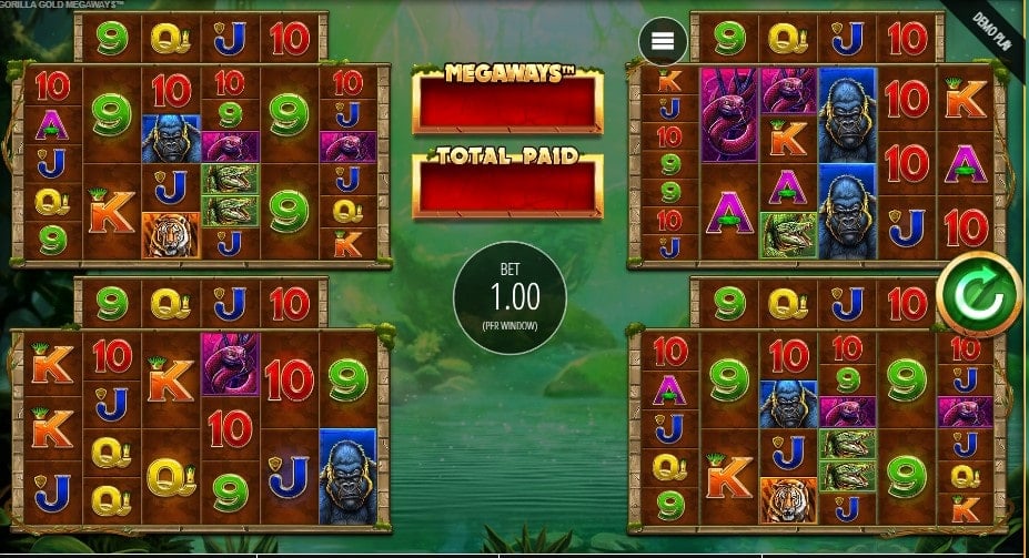 Gorilla Gold Megaways Slot Game Image