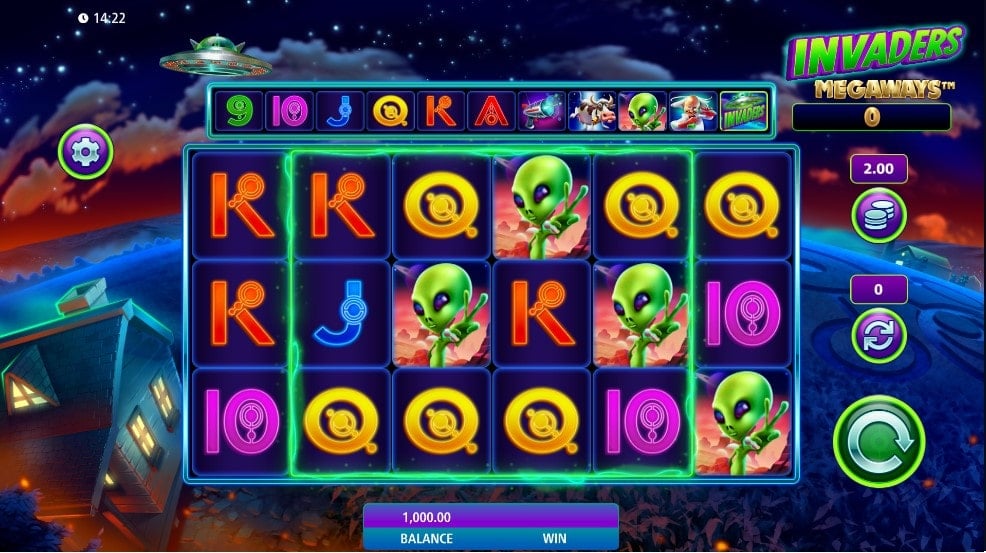 Invaders Megaways Slot Game Image