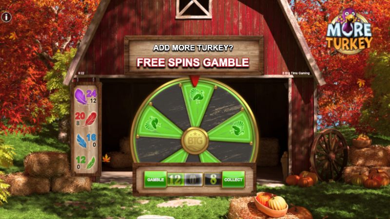More Turkey free spins bonus game