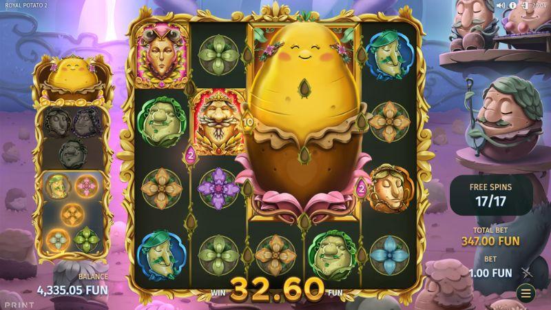Royal Potato 2 Freespins Bonus Game