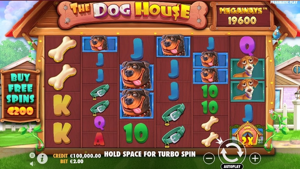 The Dog House Megaways Slot Game Image
