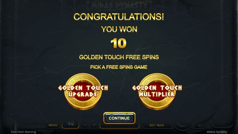 Midas Dynasty free spins