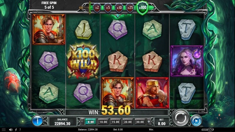 Return of The Green Knight free spins