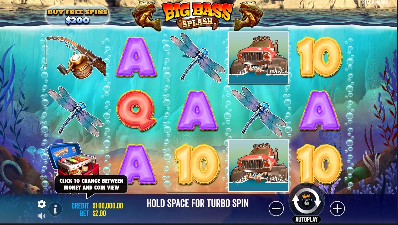 Big Bass Splash slot layout and symbols