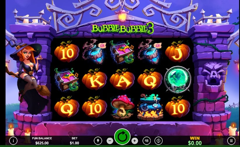 Bubble Bubble 3 Slot Grid and Symbols
