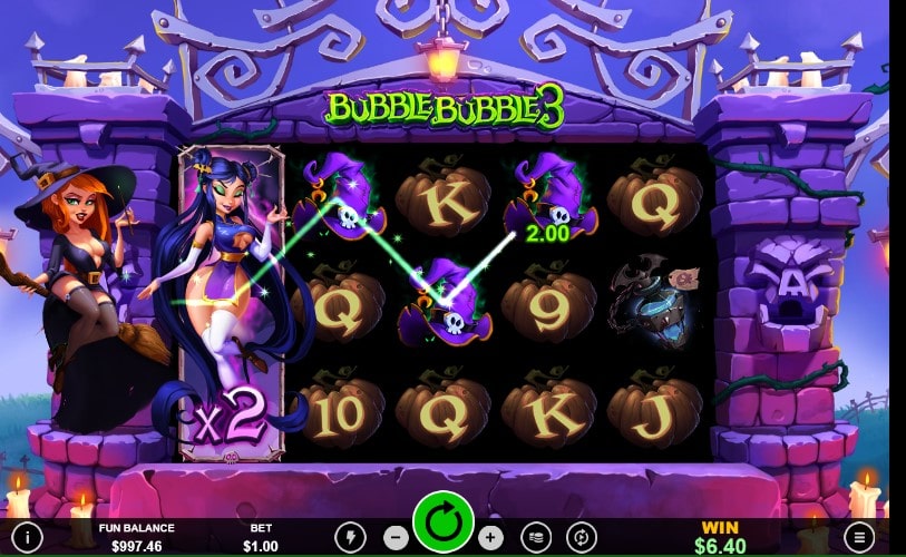 Bubble Bubble 3 Slot magic feature