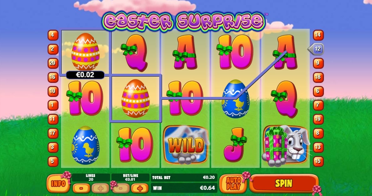 Easter Surprise Slot Play Screen