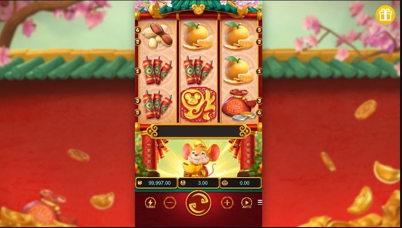 Fortune Mouse slot grid layout and symbols