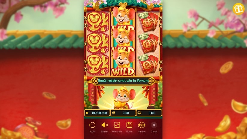Fortune Mouse slot wild feature