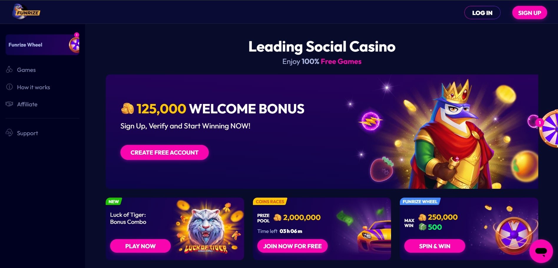 funrize social casino