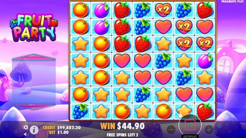 Fruit Party Free Spins Feature