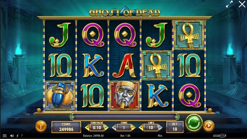 Ghost Of Dead Slot Grid Layout and Symbols