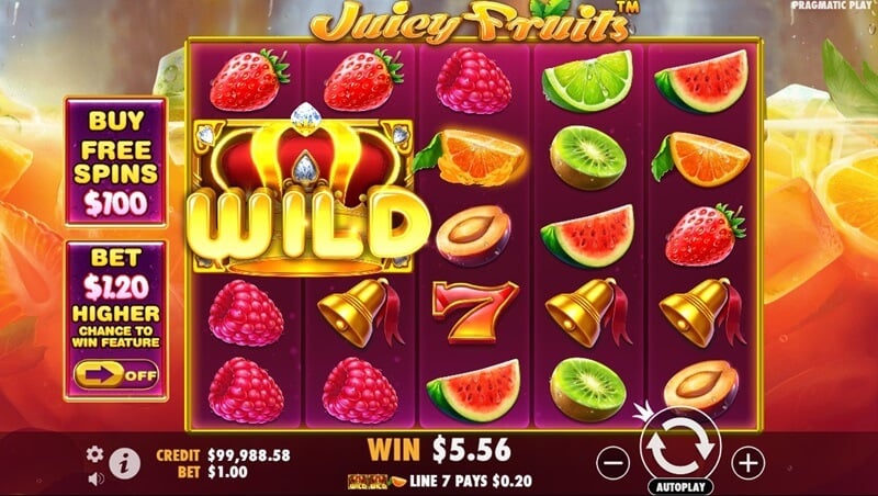 Juicy Fruits Slot Grid Layout and Symbols