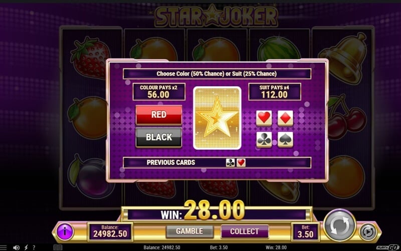 Star Joker Gamble Feature