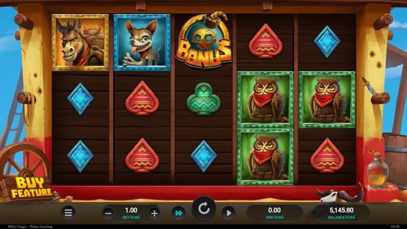 Wild Chapo Slot Grid Layout and Symbols