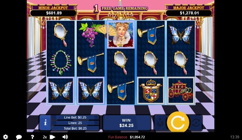 Regal Riches free spins feature
